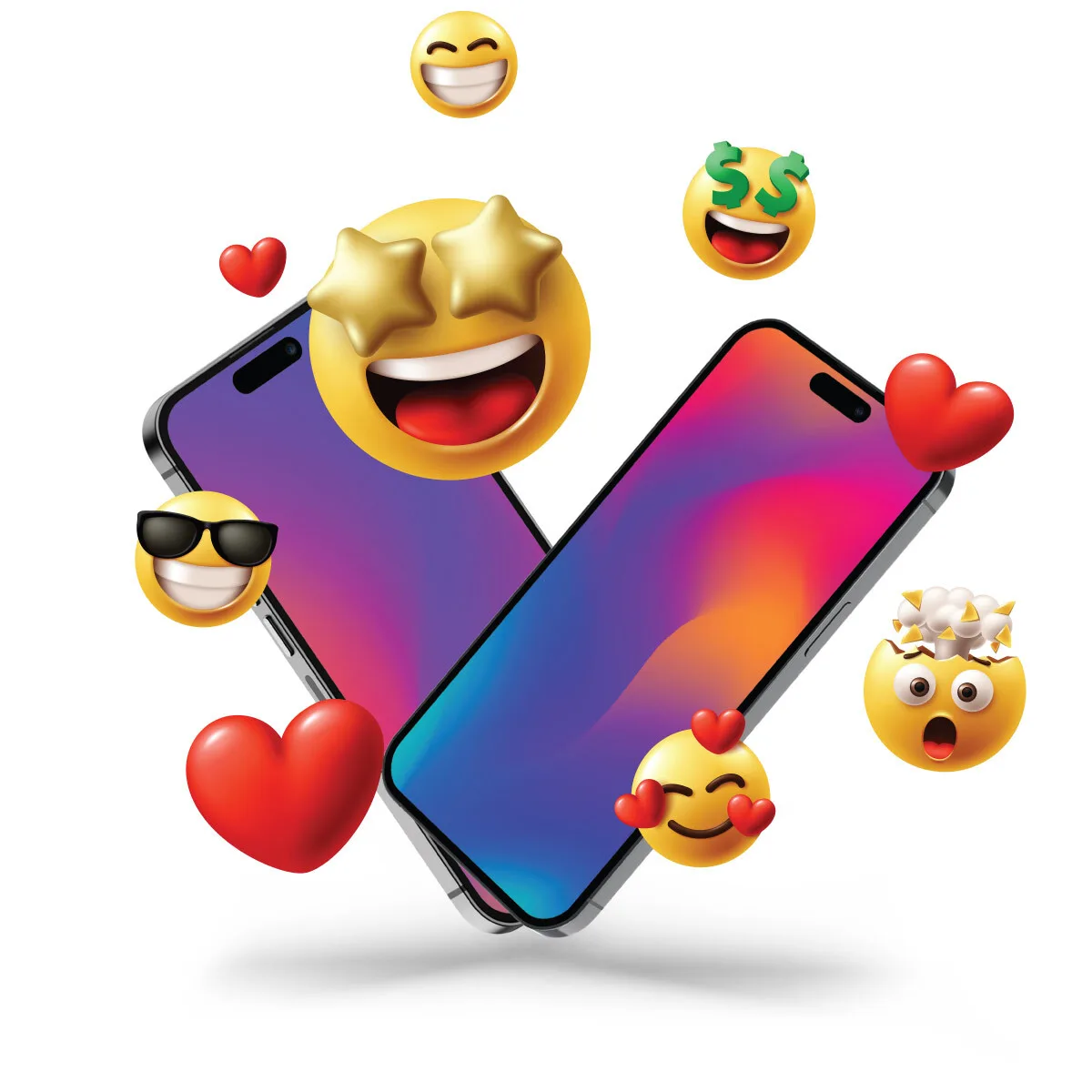 Phones and emojis
